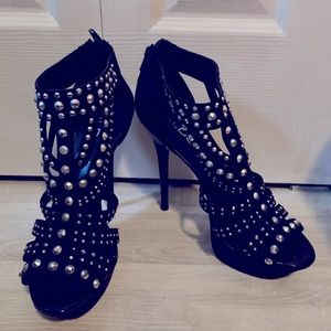 ALDO Sequin Platform Suede Leather Stiletto Heels ⭐️SALE⭐️‼️